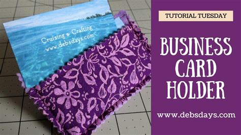 diy fabric business card holder|foldable business card holder template.